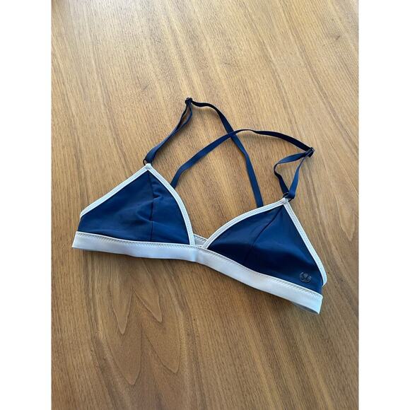 Lululemon Blue & White Surf To Sand Triangle Bikini Top - Picture 3 of 5